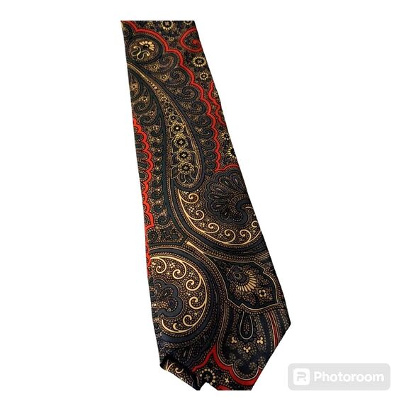 Robert Talbott for Satel's Silk Paisley Necktie Handmade (rare) Vintage Tie - Picture 10 of 10